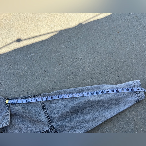 Vintage Roberto Orsini Men's Black/Grey Denim Jacket Size Small 100% Cotton - Picture 11 of 12